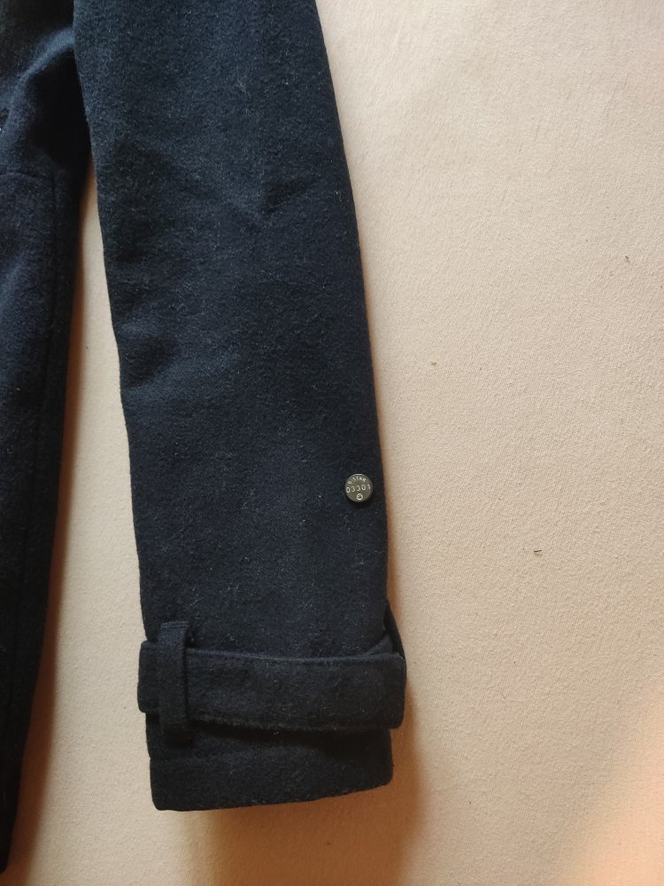 G-Star Woll-Kurzmantel Gr.XS Blau-Schwarz 