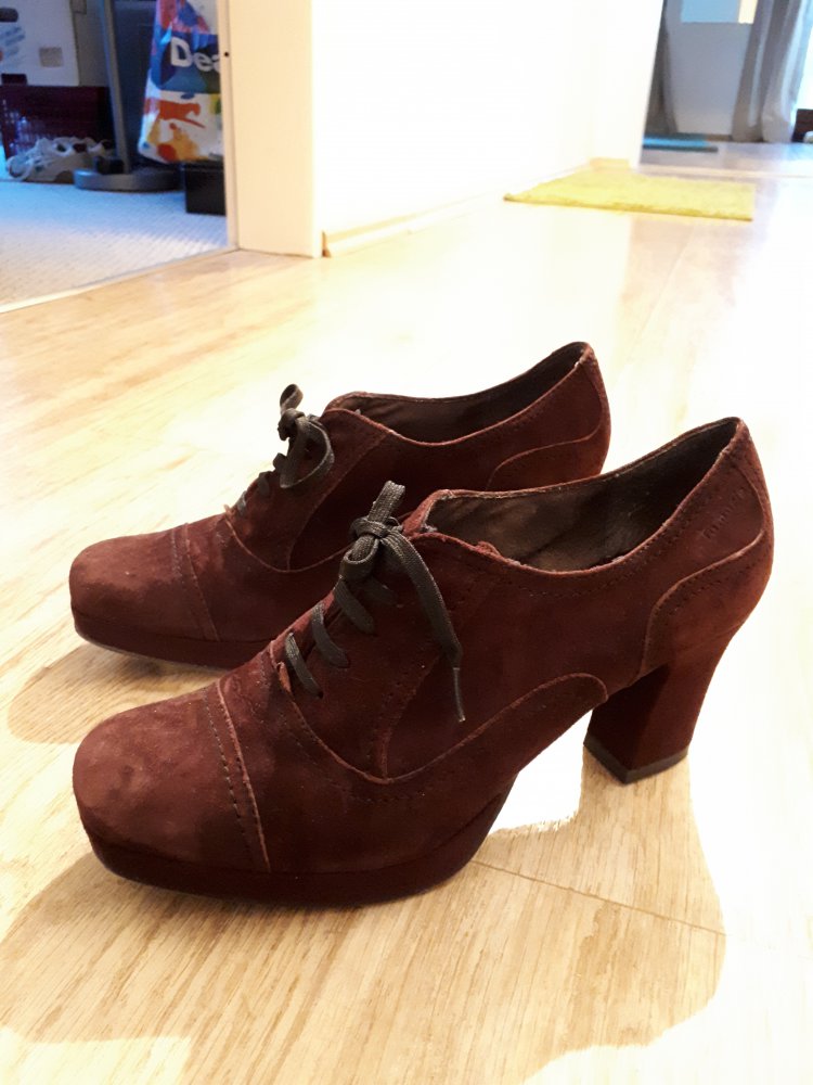 Pumps Sandalen Tamaris Gr. 38 bordeaux rot 