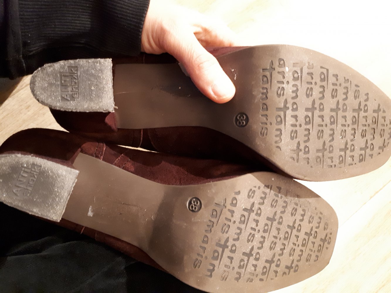 Pumps Sandalen Tamaris Gr. 38 bordeaux rot 