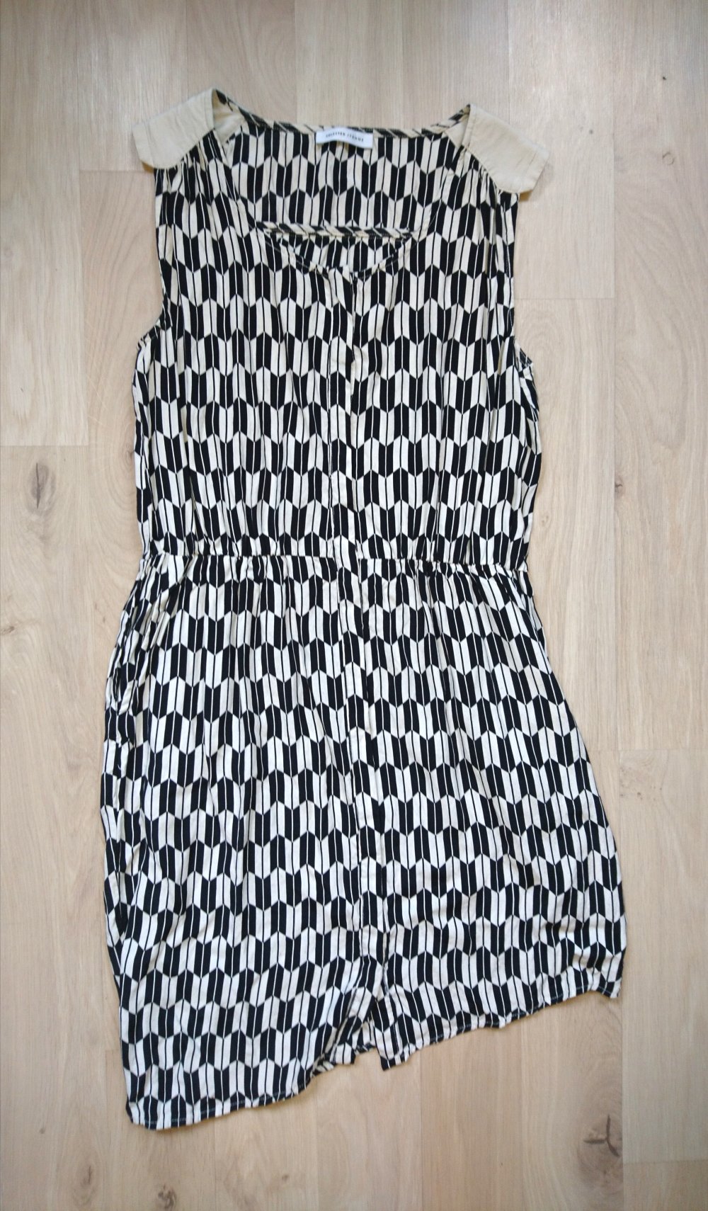 Gemustertes Vintage Blusenkleid Sommer