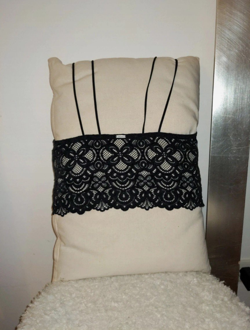 Bralette schwarz Spitze, 38/M