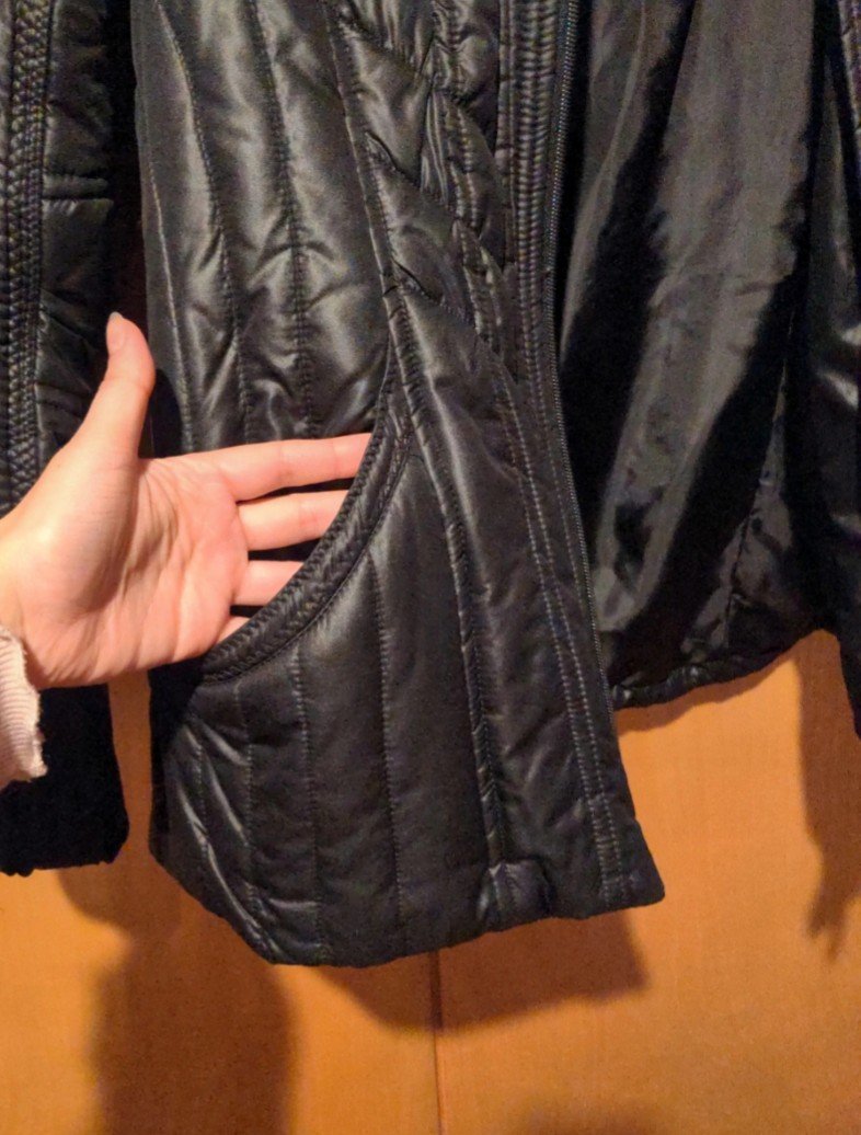 Wattierte Steppjacke mit Glanz ✨