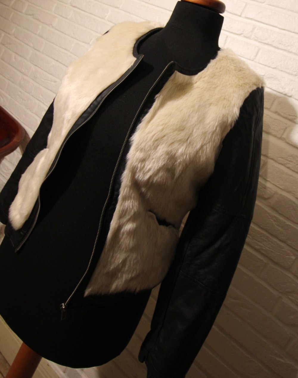 Sh Collection Jacke Biker Kunstfell Kunstpelz Herbst Winter 