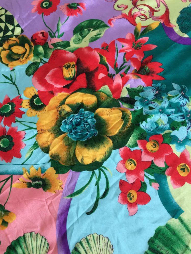 EXKLUSIVER VINTAGE REINE SEIDE CODELLO TUCH HALSTUCH HAARTUCH 