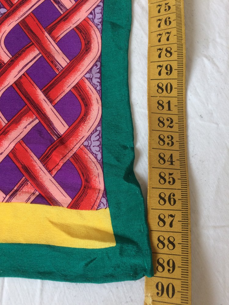 EXKLUSIVER VINTAGE REINE SEIDE CODELLO TUCH HALSTUCH HAARTUCH 