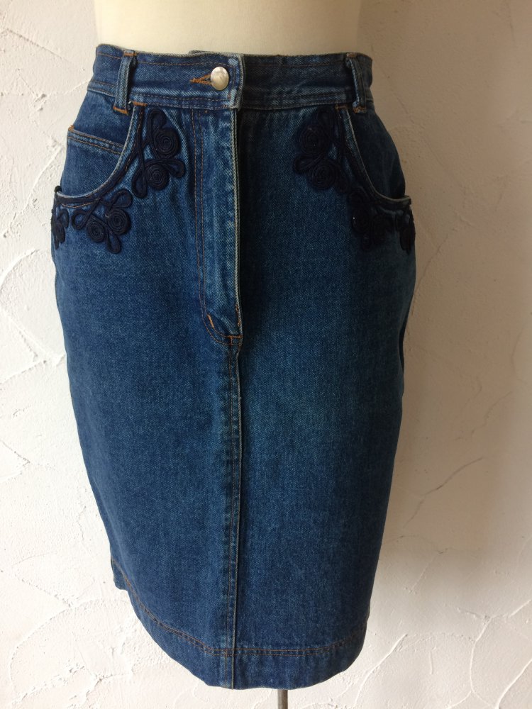 ELEGANTER MIDIROCK JEANSROCK GR. 36