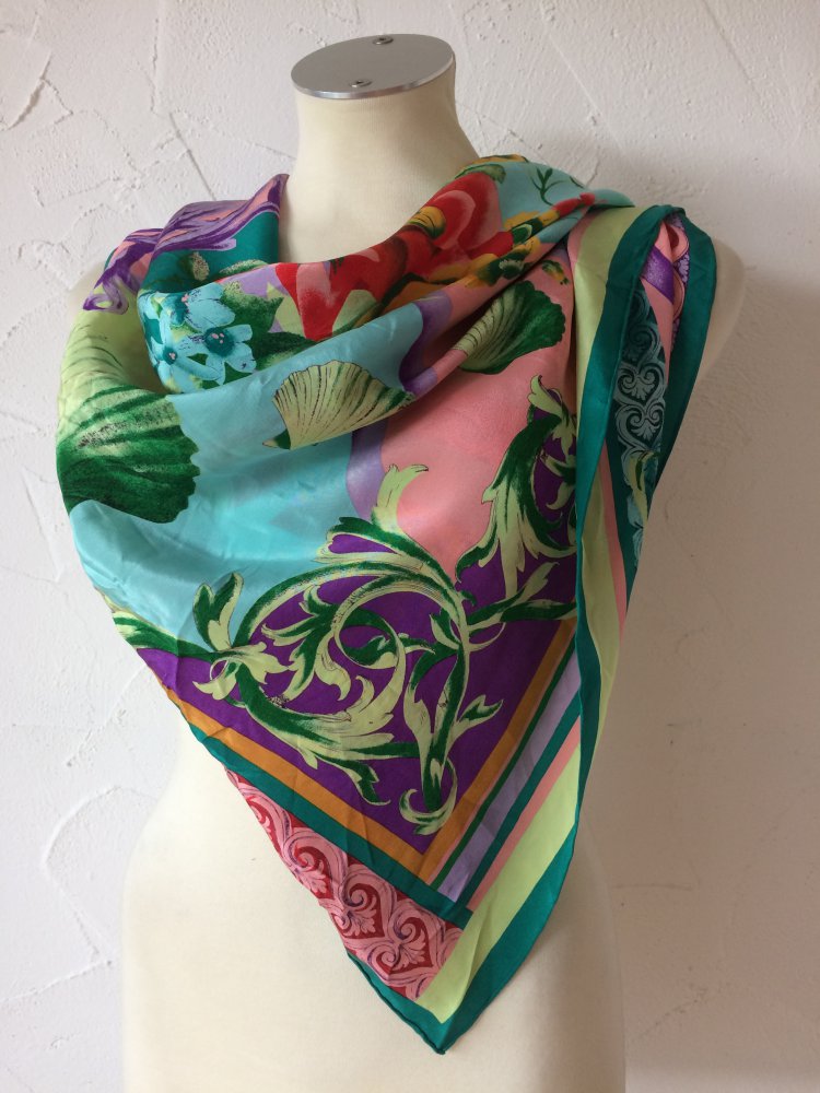 EXKLUSIVER VINTAGE REINE SEIDE CODELLO TUCH HALSTUCH HAARTUCH 