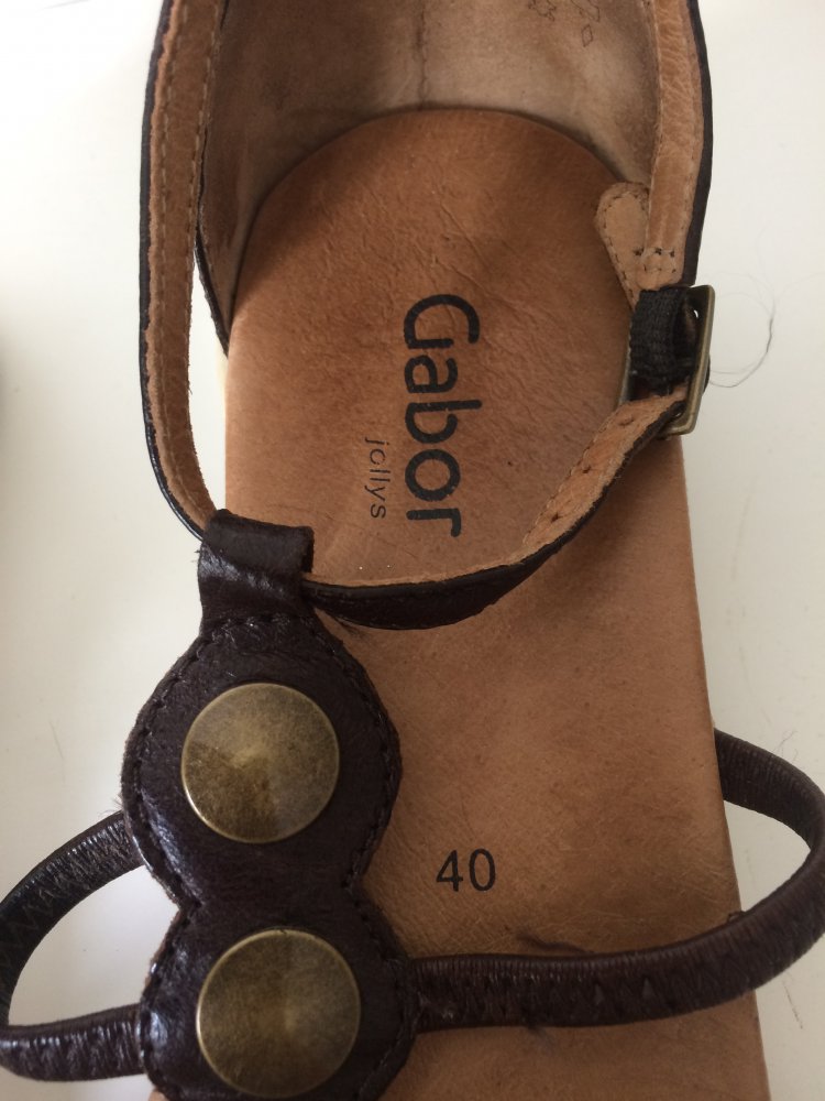 GABOR DAMEN LEDER SANDALEN GR. 40