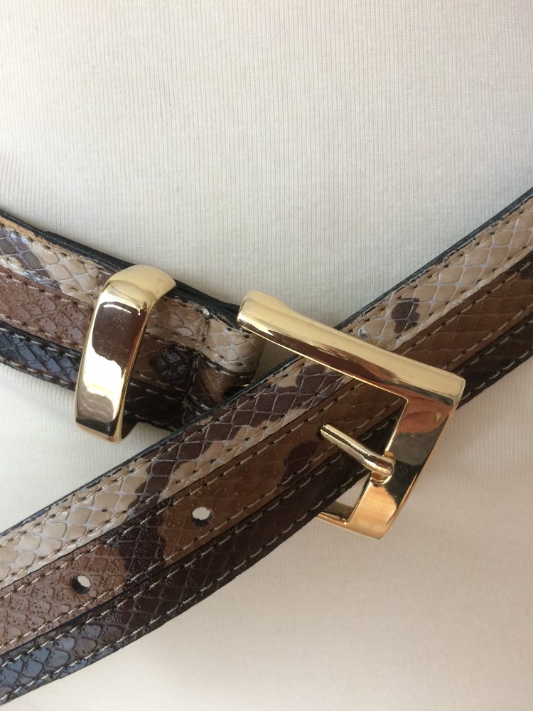 EXKLUSIVER LEDER TAILLIEGÜRTEL 