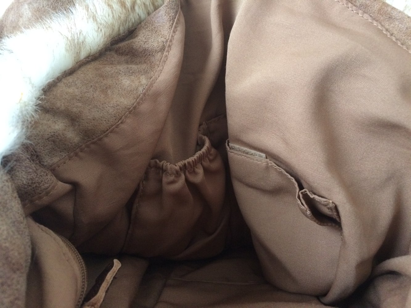 ESPRIT LAMMFELLOPTIK DAMEN TASCHE SHOPPER BAG 