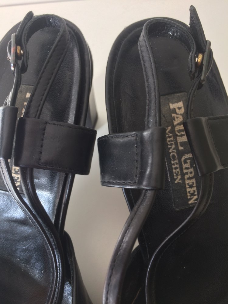 PAUL GREEN DAMEN LEDER SANDALEN GR. 5  ( 38)