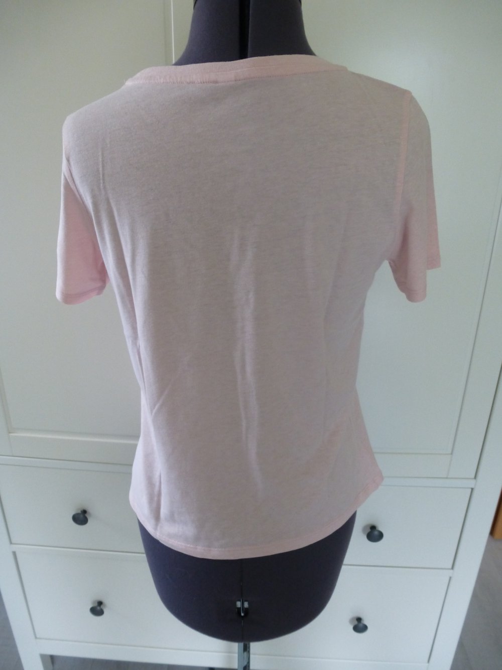 T-Shirt rosa basic Rundhalsausschnitt
