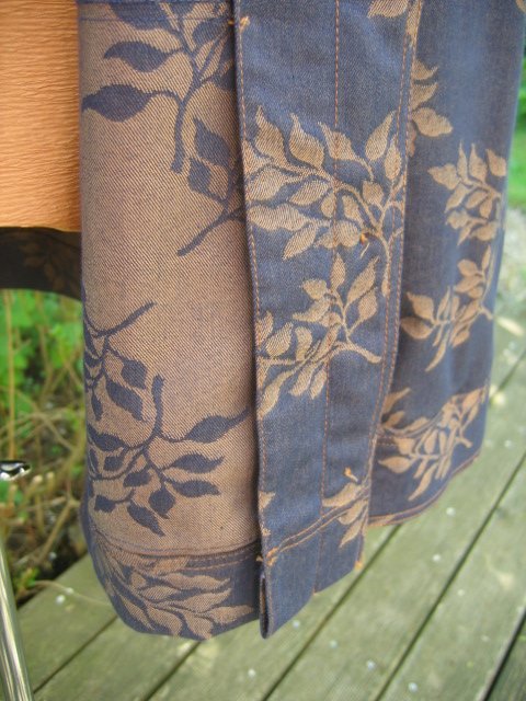 gemusterte Jeansjacke