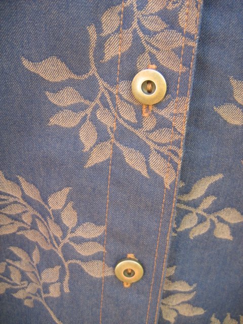 gemusterte Jeansjacke