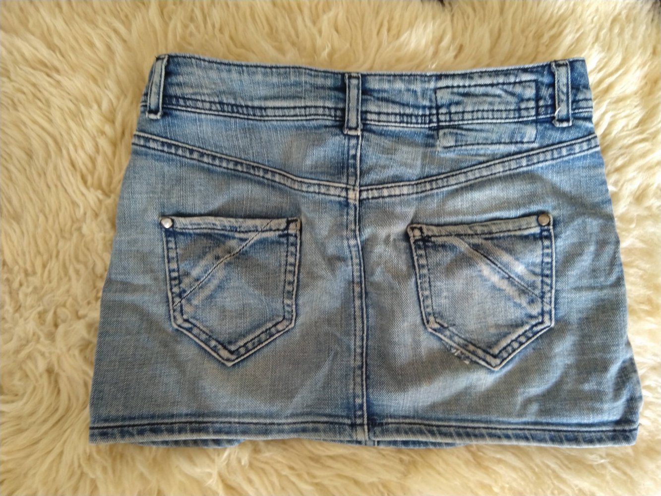 superkurzer, sexy Mini Jeans Rock 