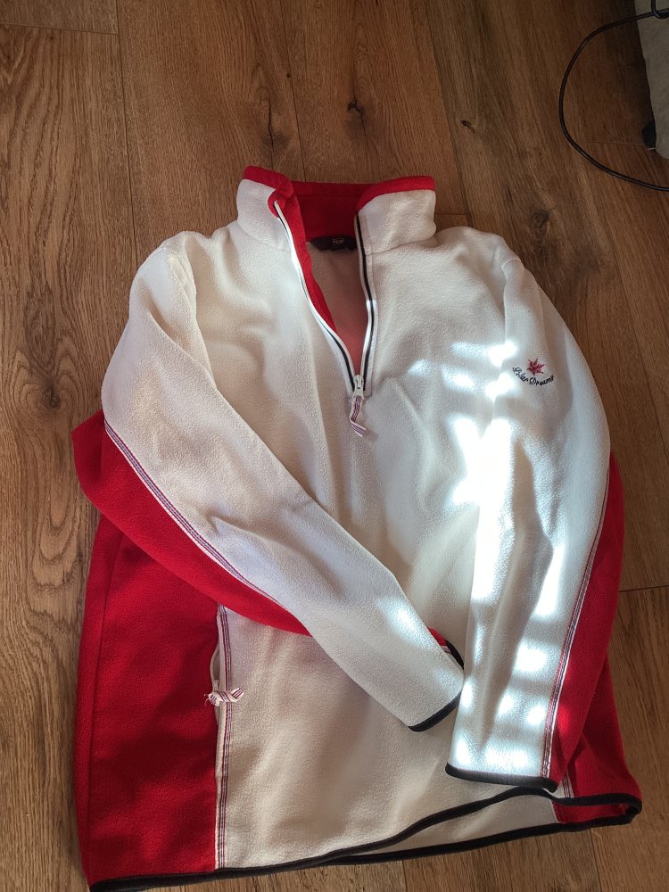 Schöner neuwertiger Fließpullover, Größe 42-44 von TCM auch als Skipullover tragbar