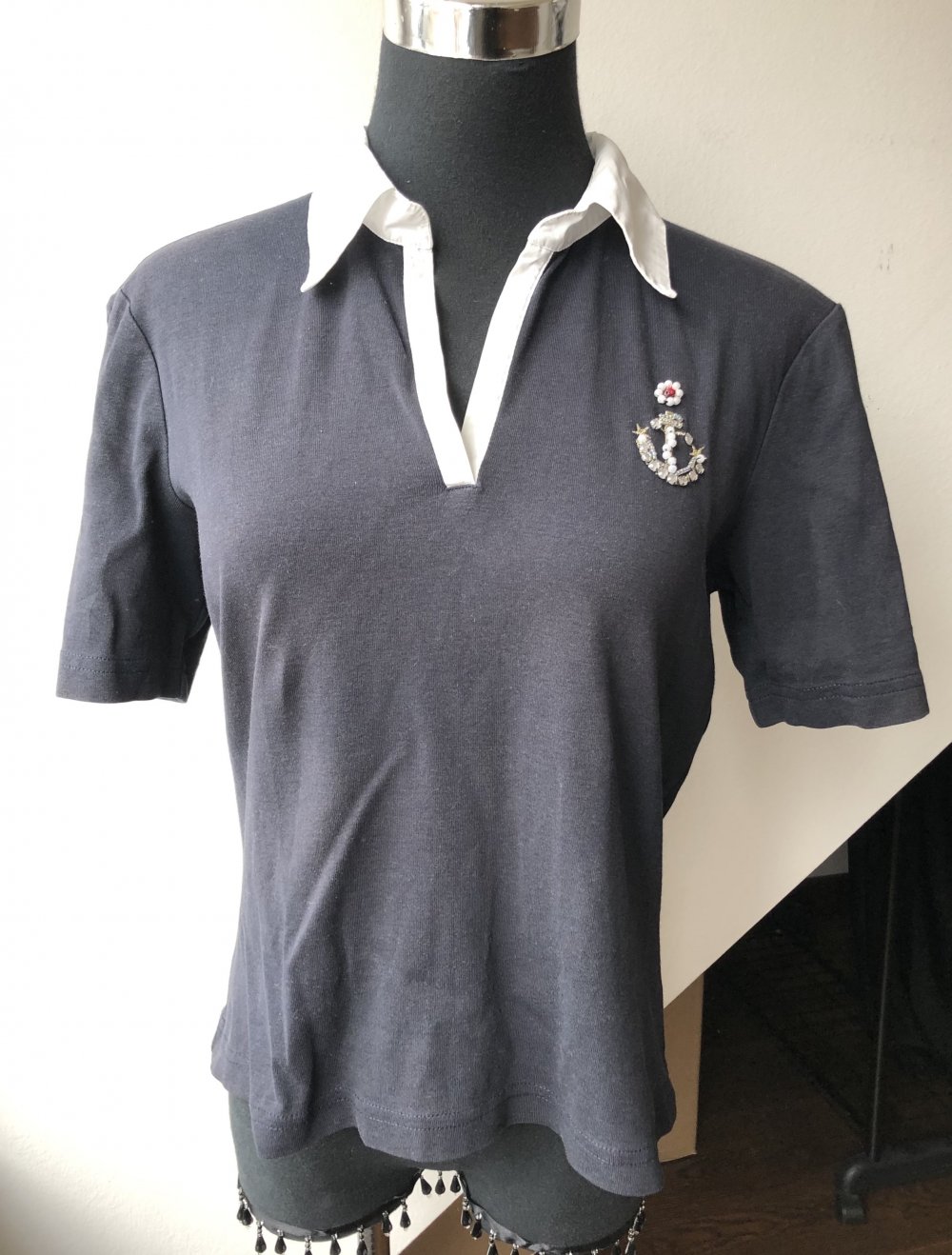 Strauss Innovation, Poloshirt, kurzarm, Maritim Style, Blau/weiß, Gr.36