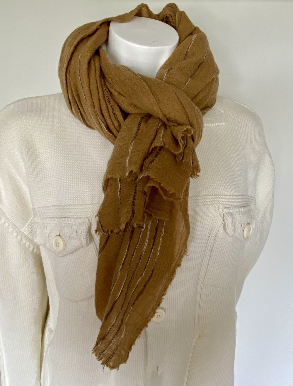 Zara, Schal/Tuch, maisgelb/ocker, 100x207 cm