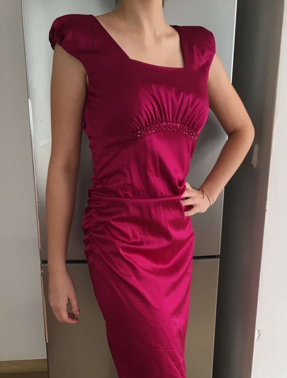 Vera Mont, elegantes Kleid, fuchsia/cyclam, Gr. 36