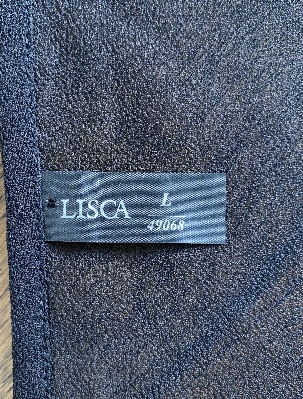 Lisca, Tunika, Strand, schwarz, Gürtel, Gr. L