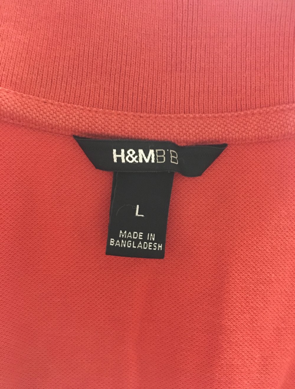 H&M, Poloshirt, rot, leichte A-Linie , Gr. L