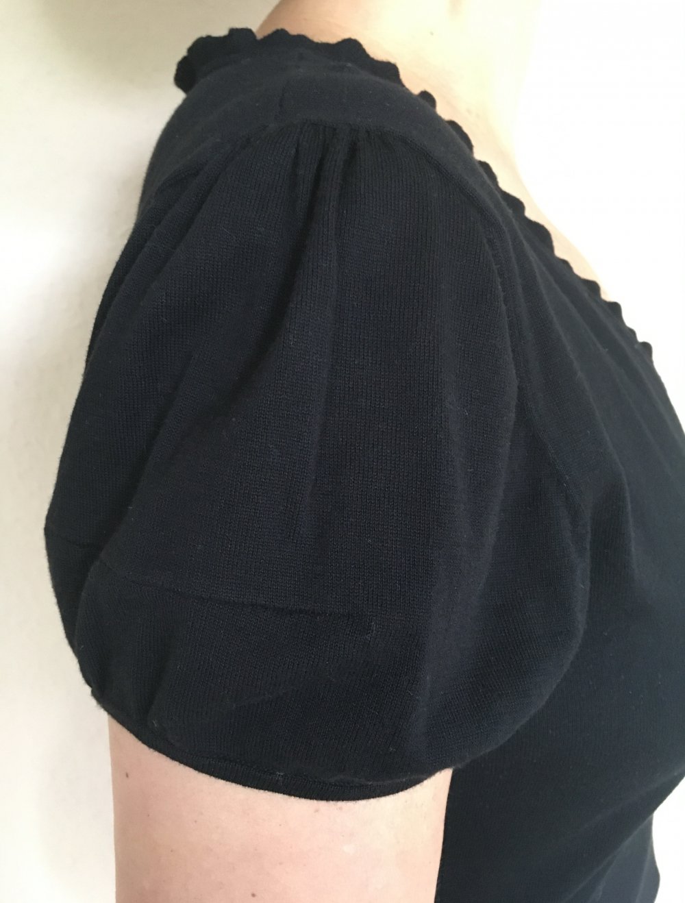 Renato Nucci, kurzarm  Pulli, V-Ausschnitt, schwarz,Gr.XL