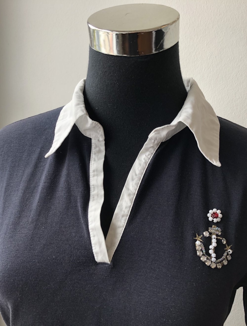 Strauss Innovation, Poloshirt, kurzarm, Maritim Style, Blau/weiß, Gr.36